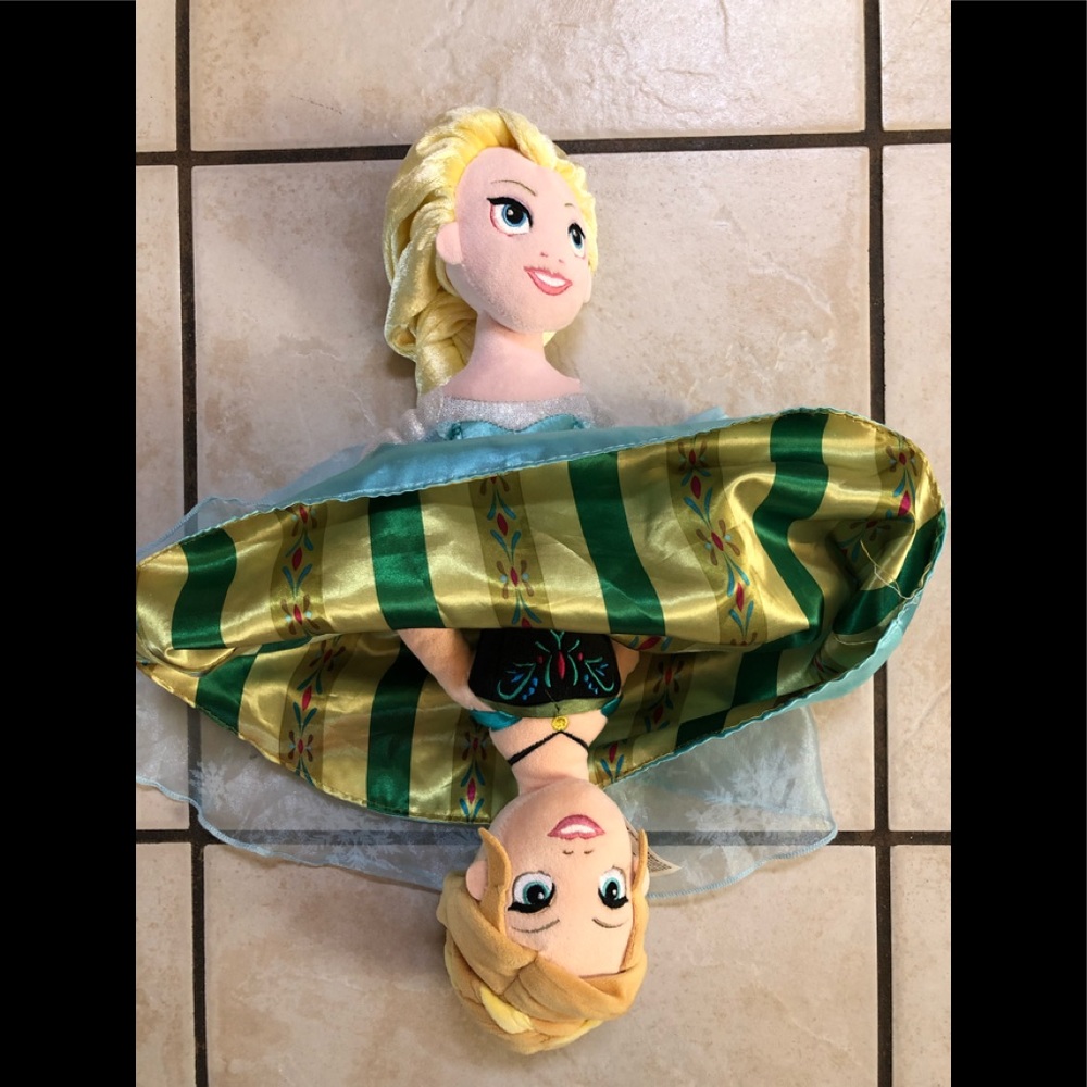 Disney Frozen Anna Elsa Topsey Turvey Plush Doll
